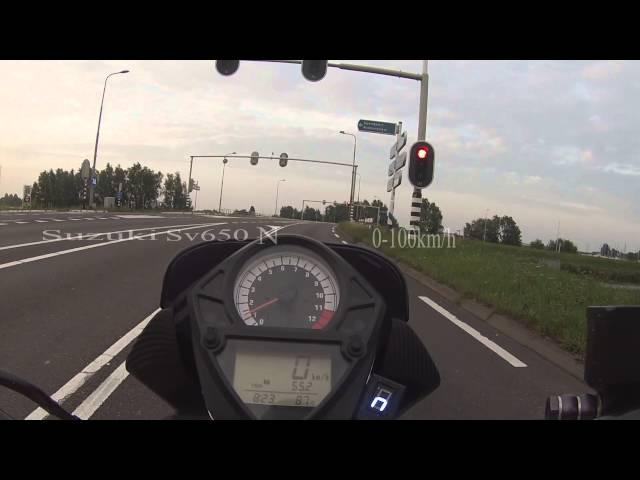 Suzuki sv650 0-100 km/h