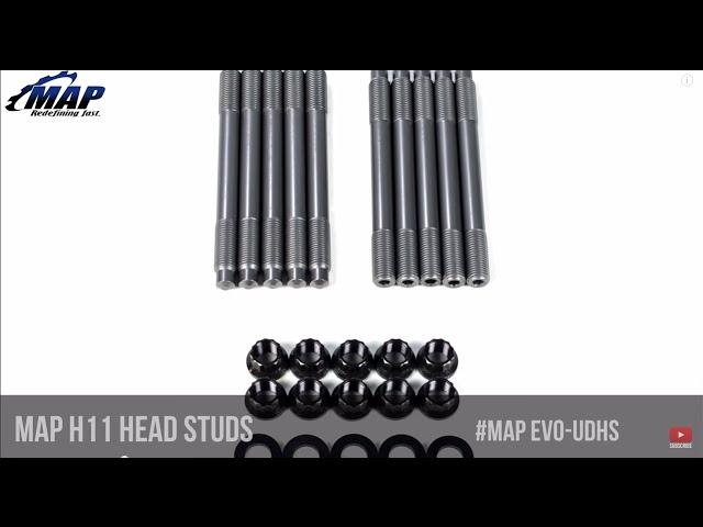 MAP Ultimate Duty H11 Head Studs | 7 Bolt DSM and Evolution