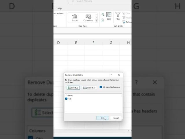 How to Remove Duplicate data in Excel