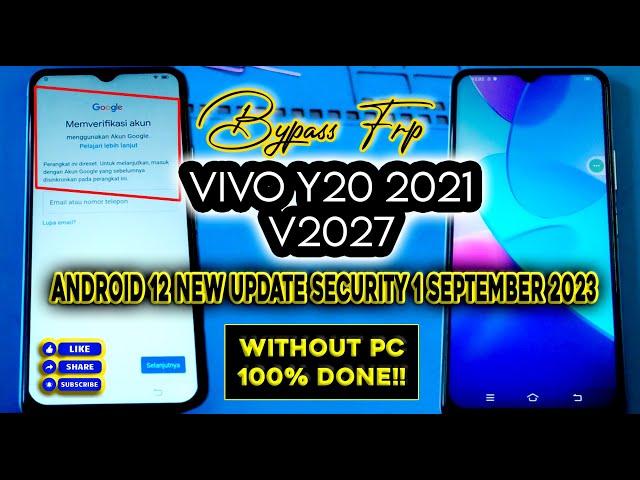 INI DIA YANG DICARI ‼️ BYPASS FRP Vivo Y20 Android 12 New Update Security 2023 #part2 VIVO V2027