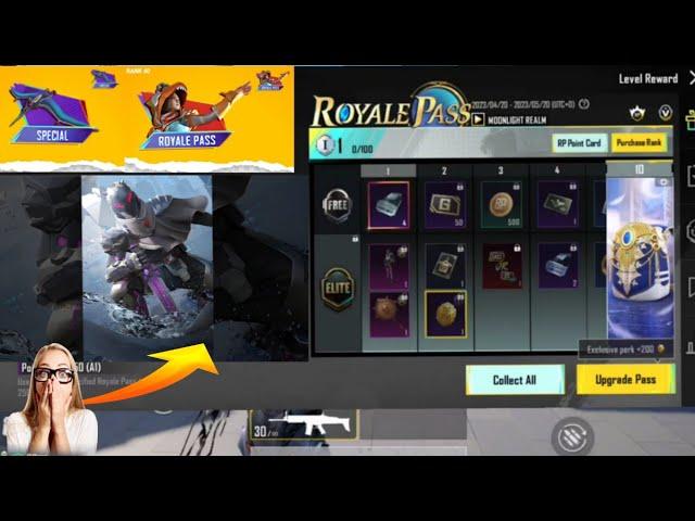 Rp 100 is Back Back |A1 New Series RP Rewards | 1 to 100 rp rewards PUBGM