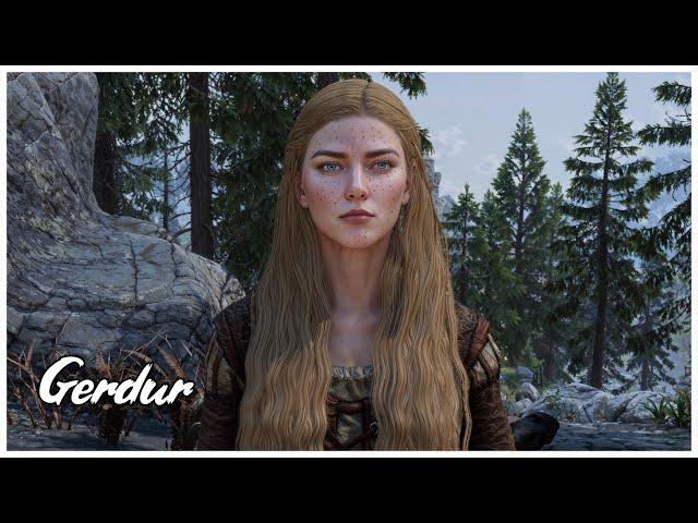 Meet Gerdur - The Sexy Blonde Female Follower Mod For Skyrim!