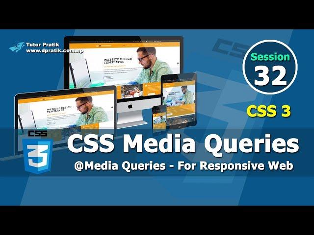 CSS Media Queries Full Tutorial For Beginners Session 32 | Tutor Pratik