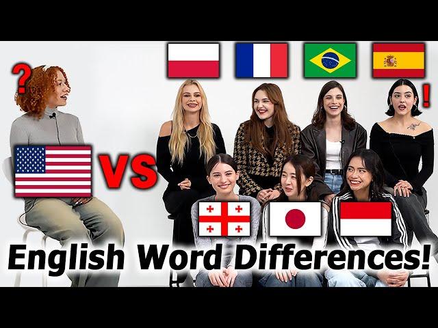 English Word Pronunciation Differences Around the World!!