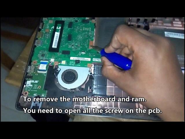 How to remove the ram of Asus X553ma