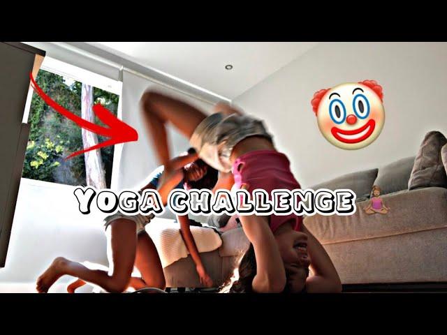 Yoga challenge ‍️ Deu ruim?! ft. Sofi vlogs 