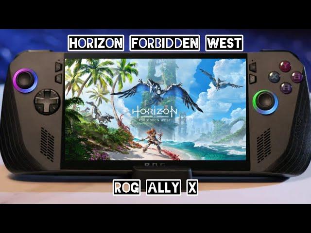 ROG Ally X| Horizon Forbidden West| 1080P Medium Setting| FSR 3 | Performance Test