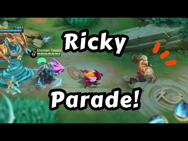 Joining The Ricky Parade For The First Time | Alpha Mobile Legends Shinmen Takezo