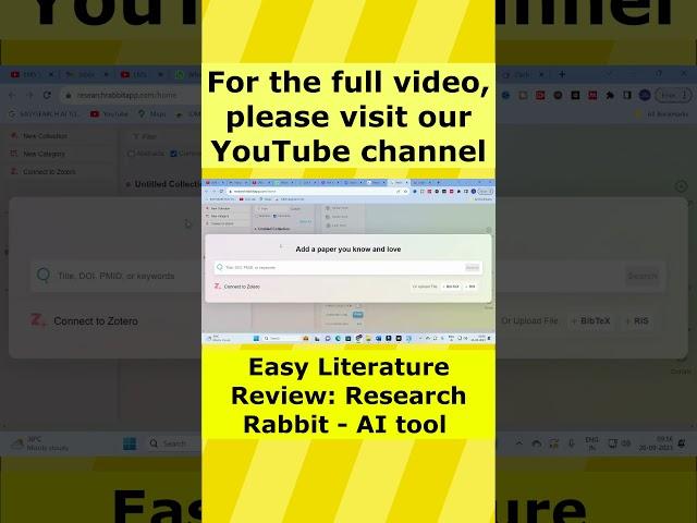 Best AI Tool for Research | Easy Literature Review | Research Rabbit|AI tool Tutorial & Review