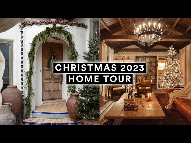 CHRISTMAS HOME TOUR (at night!)  1929 Spanish Revival  Lone Fox