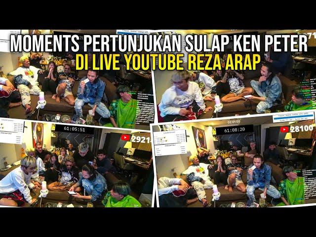 MOMENTS PERTUNJUKAN SULAP KEN PETER DI LIVE REZA ARAP