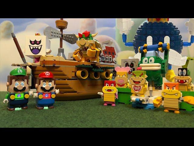 Can Mario and Luigi defeat all the Bosses? Lego vs Game