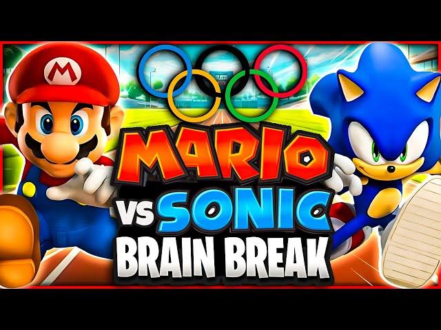 Mario vs Sonic Olympics Brain Break | Just Dance | Brain Breaks for Kids | Danny GoNoodle