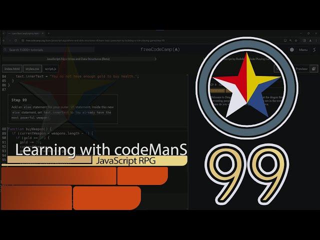 (ARCHIVED) Learn JavaScript by Building a Role Playing Game: Step 99 | freeCodeCamp