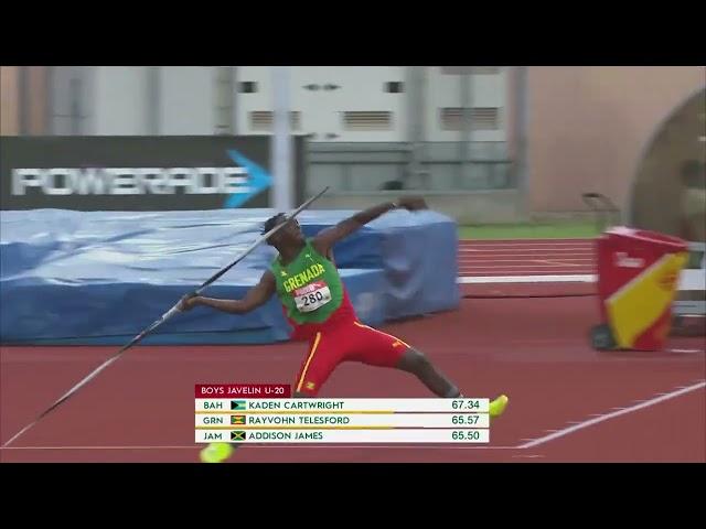 CARIFTA Games 2024 Grenada | Boys Javelin Throw Under 20 Recap