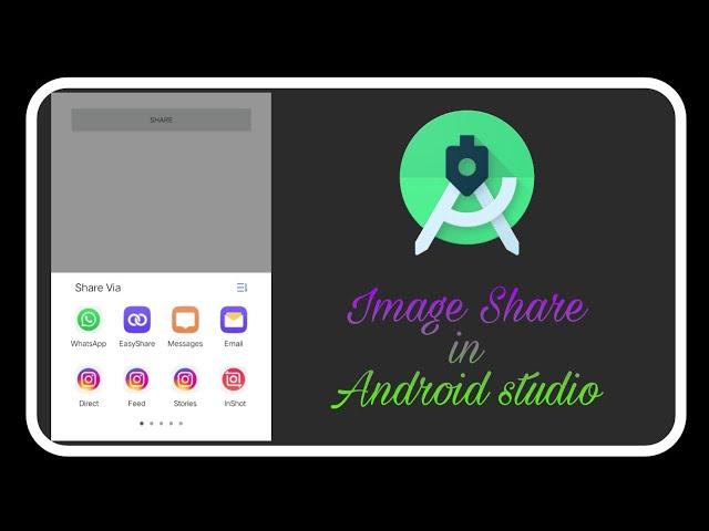 Share Image in Android studio|Share#tech_free