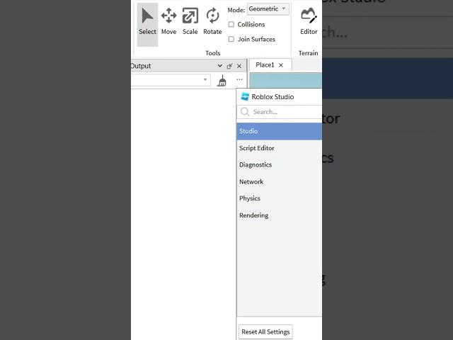 Как сделать тёмную тему в Roblox Studio #4. Roblox Studio Гайды #shorts #robloxstudio