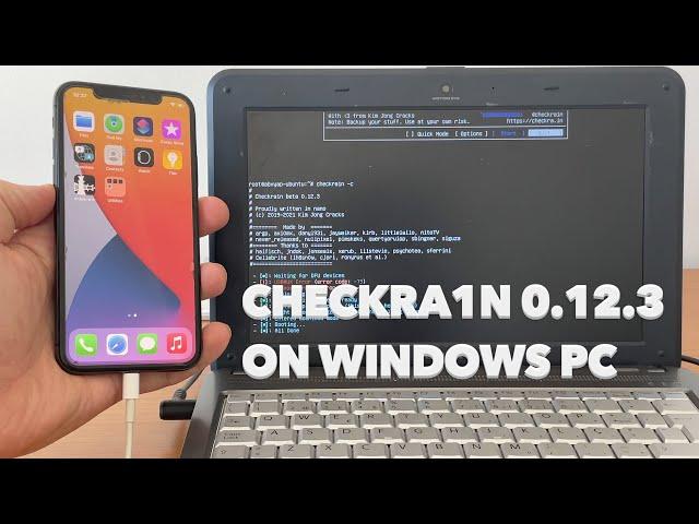 Checkra1n 0.12.3 on windows PC Jailbreak iOS 14.5.1 and iOS14.6 BOOT USB