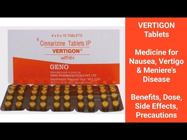 Vertigon Tablets | Medicine for Motion Sickness | MedPharma 24x7