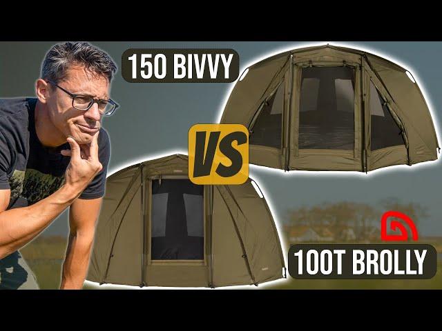 Trakker Tempest bivvy 150 of brolly 100T | Welke kiest Michiel Pilaar?