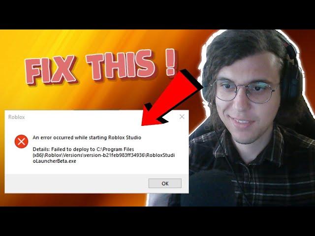 How To Fix An Error Occurred While Starting Roblox Studio