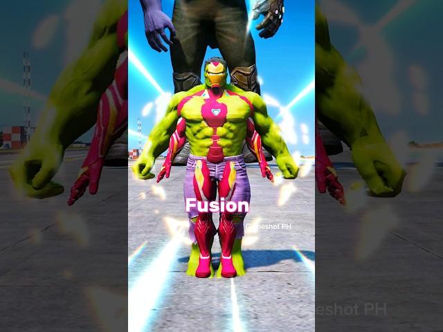 GTA V: Hulk & Iron-man Fusion #shorts