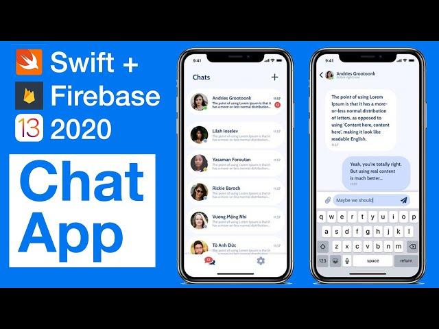 Building Chat App in Swift 5 (Series) Trailer - Introduction 2023