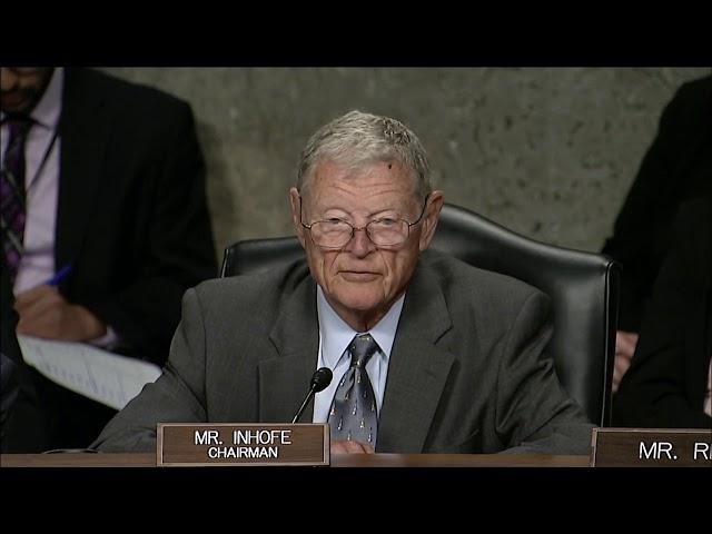 Inhofe Opening Remarks at SASC Hearing for Chief of Naval Operations and Marine Corps Commandant