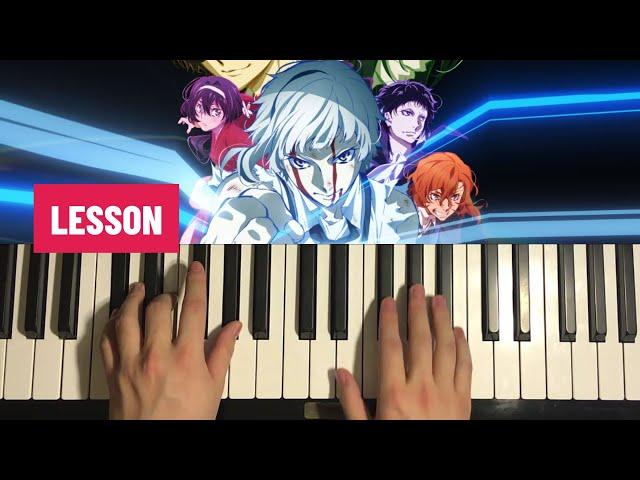 Bungou Stray Dogs Dead Apple ED - Bokura (Piano Tutorial Lesson)