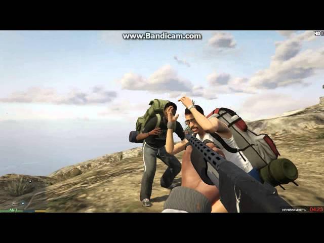 GTA 5  (самые высокие прыжки с горы Чилиад)