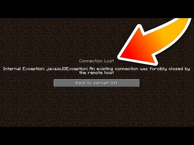 Fix connection reset error in minecraft 1.19 - 1.8 | internal exception java.net.socketexception