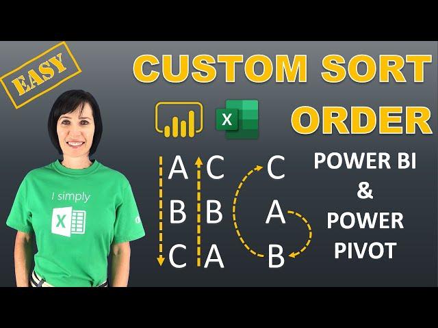 Custom Sort Order Trick in Power BI & Power Pivot