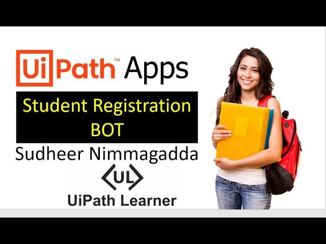 UiPath Apps - Task Student Registration in Uipath | Drop Down List in Uipath | UiPath Learner