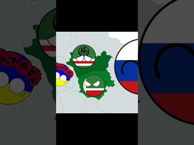 Chechen revolution#countryballs#chechnya#ichkeria#ukraine#russia#shorts#edit#flag