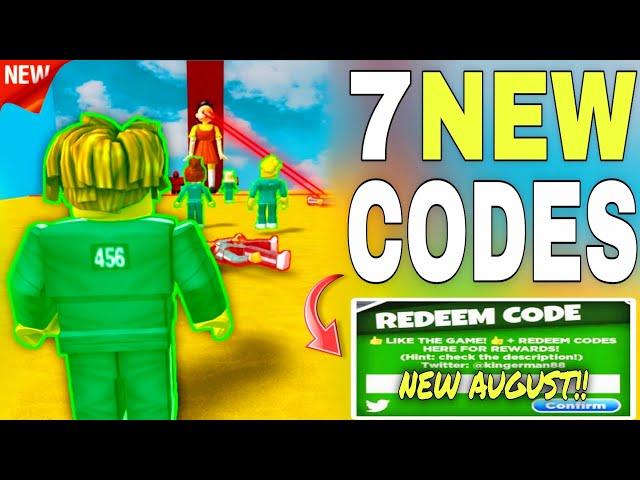 ️NEW CODES️ SQUID GAME CODES AUGUST 2024 - SQUID GAME CODES - ROBLOX SQUID GAME CODES