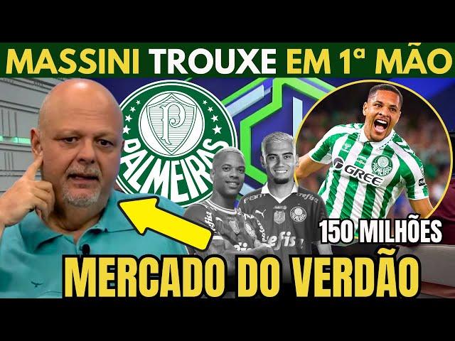 AGORA VAI! MASSINI TROUXE ATUALIZAÇÃO DO MERCADO DA BOLA NO PALMEIRAS.