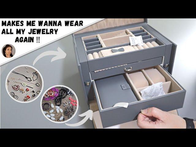 Get rid of jewelry with me for a minimalist jewelry collection | Unboxing jewelry organizer case