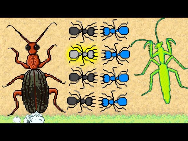 МУРАВЬИНАЯ АТАКА НА ДРУГИЕ МУРАВЕЙНИКИ! - Pocket Ants Симулятор Колонии