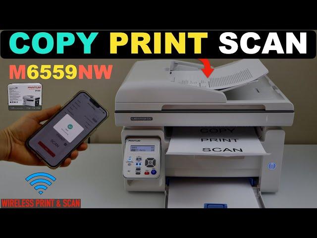 Pantum M6559NW Scanning, Printing & Copying Video !