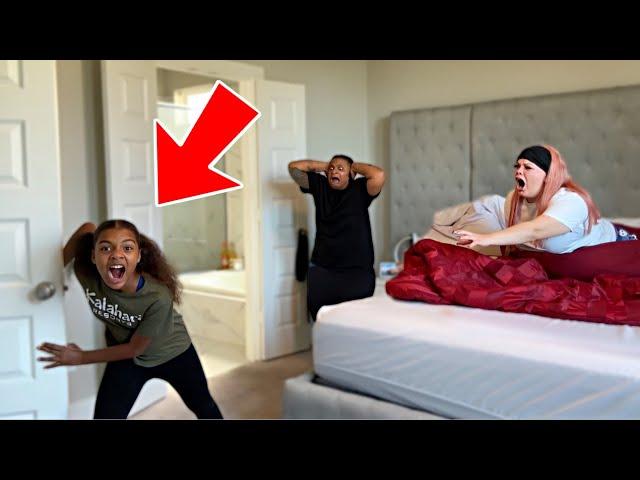 Slamming My Parents BED ROOM DOOR  to See Their REACTION.. (MUST WATCH)!!