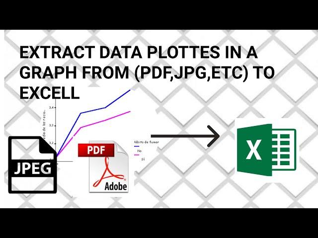 How to Extract data from a Graph from PDF or IMAGE (JPG,ETC) to EXCELL in 5 Min