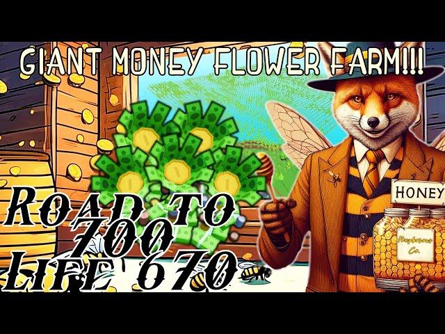 Giant Money Flower Farm ! ! ! - LIFE 670 - Block Tycoon Speedrun - Road to Life 700! (BLOCK TYCOON)