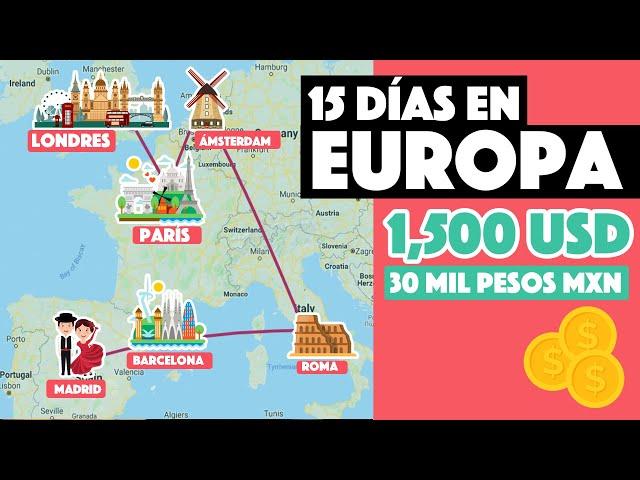 ¿Cuánto cuesta viajar a Europa?