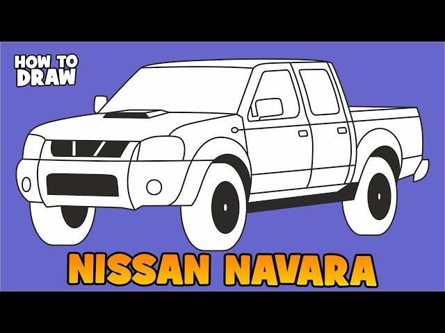 How to draw Nissan Navara 2004