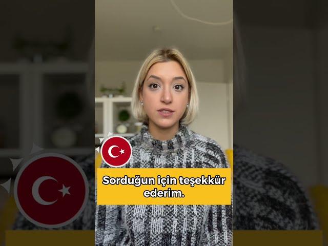 Almanca Günlük Cümle Kalıpları | Bölüm 13 | Almanca "Sorduğun için teşekkür ederim” Cümle Kalıbı