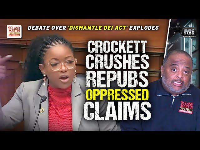 Jasmine Crockett BLISTERS white GOP members over DEI attacks | Roland Martin