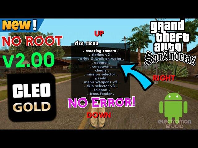 Install Cleo Mods/cheats without ROOT in v2.00 |No Crash| GTA SA android