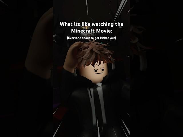 Minecraft Movie Experience #roblox #robloxanimation #robloxmemes #recommended