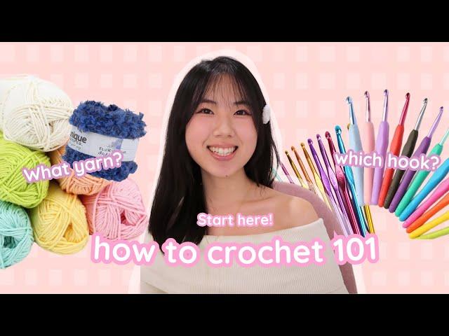 How to crochet as an ABSOLUTE BEGINNER | crochet beginner supplies | ep.1