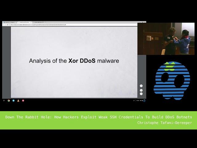 [GreHack 2017] Down The Rabbit Hole: How Hackers Exploit Weak SSH Credentials To Build DDoS Botnets